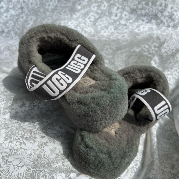 UGG Fluff Yeah Slide Charcoal size 8 - Picture 14 of 16